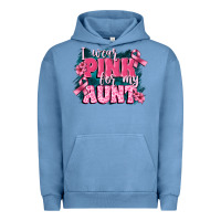 Pigment Pebble Blue i wear pink for my aunt Urban Hoodie - FaDigitalArtStudio