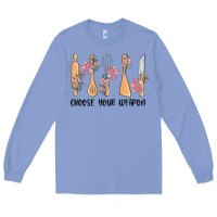 Colony Blue choose your weapon Long Sleeve Tee - MaliasSmallBusiness