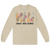 Mushroom choose your weapon Long Sleeve Tee - MaliasSmallBusiness