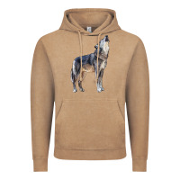 Vintage Coffee wolf Vintage Hoodie - LillyAllenDesigns