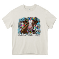 Cream autism awareness 2 Heavy Core Tee - SublimationCraftShop