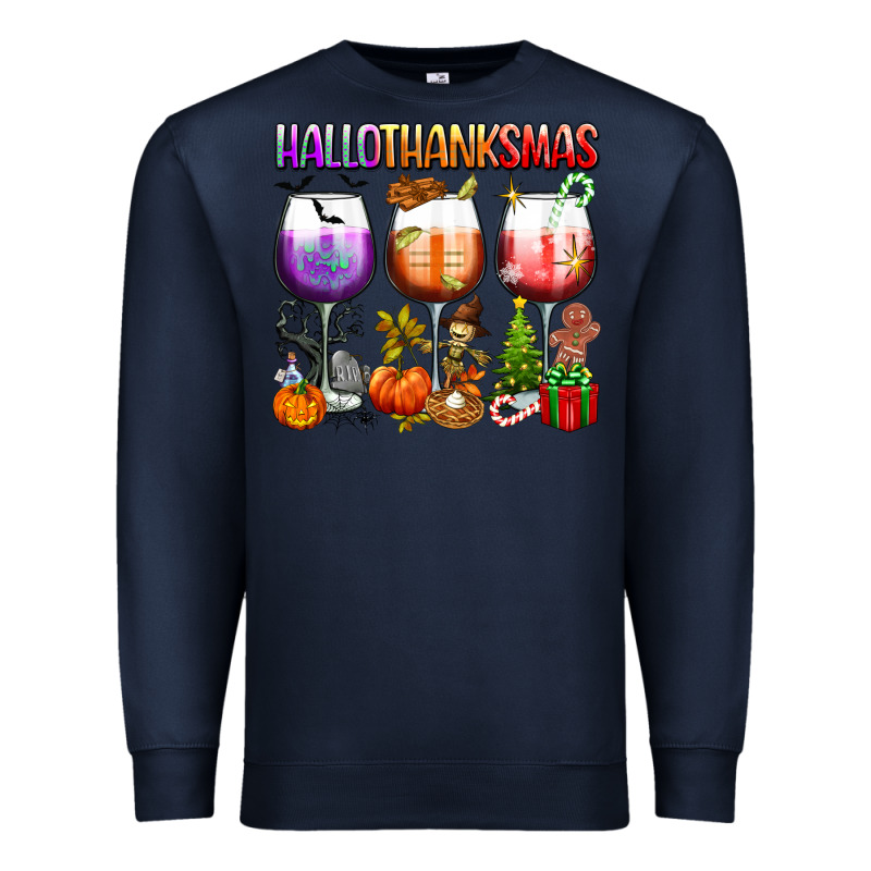 Hallothanksmas Premium Sweatshirt by texasbilliewilder | Teevron