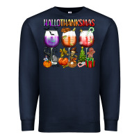 Navy hallothanksmas Premium Sweatshirt - texasbilliewilder