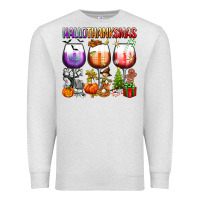 Oatmeal Heather hallothanksmas Premium Sweatshirt - texasbilliewilder