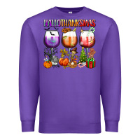 Purple hallothanksmas Premium Sweatshirt - texasbilliewilder