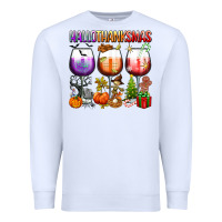 White hallothanksmas Premium Sweatshirt - texasbilliewilder