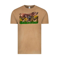Vintage Camel Western Mom With Duroc Pig And Baby Pig Vintage Tee - LillyAllenDesigns