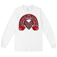 White valentines heart rainbow Long Sleeve Tee - JahusDesignShop