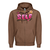 Chestnut self love Zipper Hoodie - Artiststas