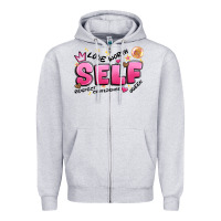 Heather Grey self love Zipper Hoodie - Artiststas