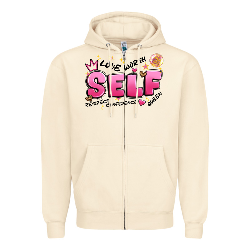 Self Love Zipper Hoodie by Artiststas | Teevron