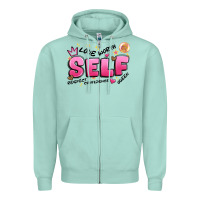 Seafoam self love Zipper Hoodie - Artiststas