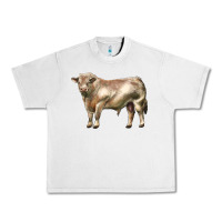 Lunar Rock charolais bull Urban Heavy Tee - LillyAllenDesigns