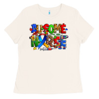Bone ausome autism nurse Ladies Tee - Zillion Design Studio