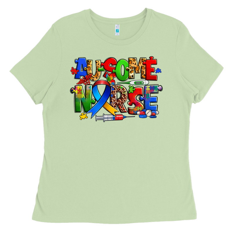 Ausome Autism Nurse Ladies Tee by Zillion Design Studio | Teevron