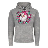 Cloud Rock pink Christmas Santa Claus sunflower Vintage Hoodie - Jasminsmagicworld