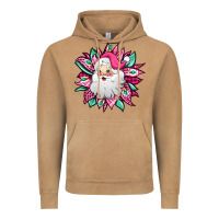 Vintage Camel pink Christmas Santa Claus sunflower Vintage Hoodie - Jasminsmagicworld