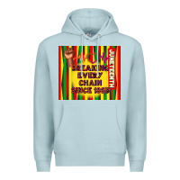 Blue Mist juneteenth breaking every chain since 1865 Premium Hoodie - TumblerDesignByShophia