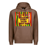 Chestnut juneteenth breaking every chain since 1865 Premium Hoodie - TumblerDesignByShophia