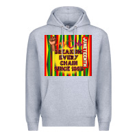 Heather Grey juneteenth breaking every chain since 1865 Premium Hoodie - TumblerDesignByShophia