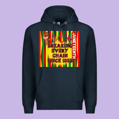 Juneteenth Breaking Every Chain Since 1865 Premium Hoodie Designed By Tumblerdesignbyshophia