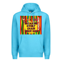 Ocean Blue juneteenth breaking every chain since 1865 Premium Hoodie - TumblerDesignByShophia