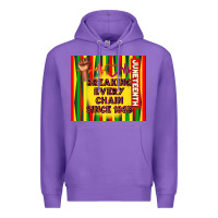Purple juneteenth breaking every chain since 1865 Premium Hoodie - TumblerDesignByShophia