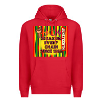 Red juneteenth breaking every chain since 1865 Premium Hoodie - TumblerDesignByShophia