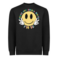 Black peace out single digits im 10 Heavyweight Sweatshirt - MaliasSmallBusiness