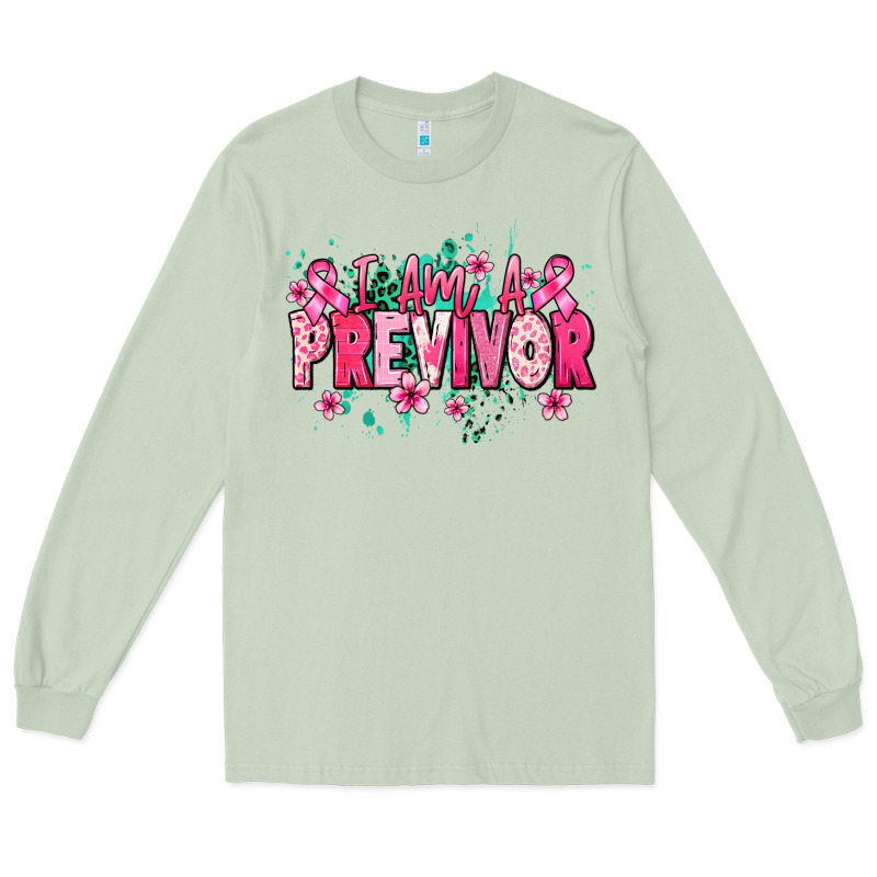 I Am A Previvor Long Sleeve Tee by NancyCooperArtShop | Teevron