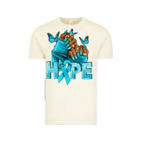 Vintage Arctic hope tealribbonovarian cancer nails Vintage Tee - NancyCooperArtShop