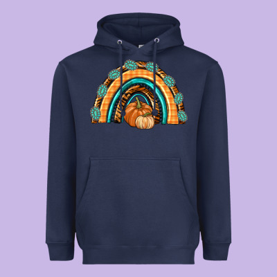 Rainbow Thankful With Gemstone Heavyweight Hoodie Designed By Texasbilliewilder