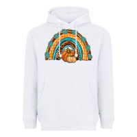 White Rainbow Thankful with Gemstone Heavyweight Hoodie - texasbilliewilder