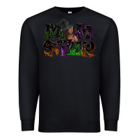 Black Momster with witch Premium Sweatshirt - NancyCooperArtShop