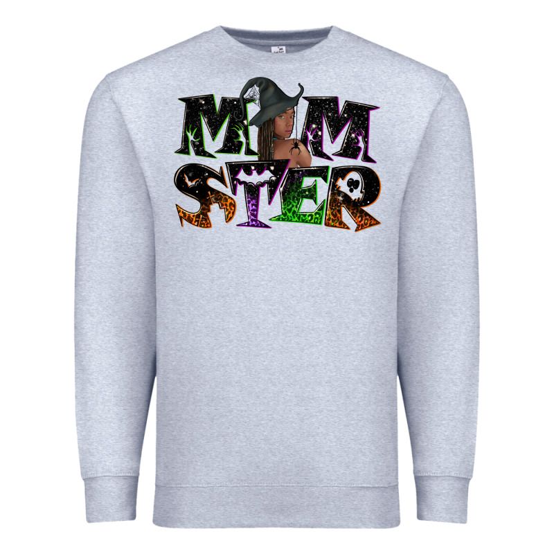 Momster With Witch Premium Sweatshirt by NancyCooperArtShop | Teevron