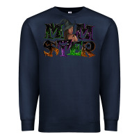Navy Momster with witch Premium Sweatshirt - NancyCooperArtShop