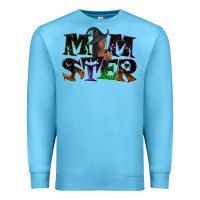 Ocean Blue Momster with witch Premium Sweatshirt - NancyCooperArtShop