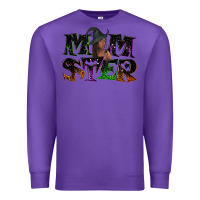 Purple Momster with witch Premium Sweatshirt - NancyCooperArtShop