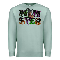 Seafoam Momster with witch Premium Sweatshirt - NancyCooperArtShop