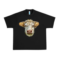 Black Charolais bull face Urban Heavy Tee - LillyAllenDesigns