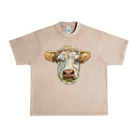 French Oak Charolais bull face Urban Heavy Tee - LillyAllenDesigns