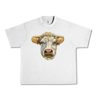 Lunar Rock Charolais bull face Urban Heavy Tee - LillyAllenDesigns