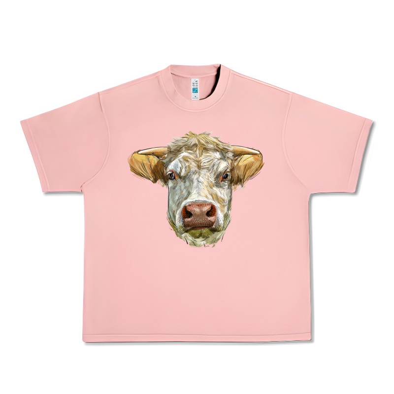 Charolais Bull Face Urban Heavy Tee by LillyAllenDesigns | Teevron
