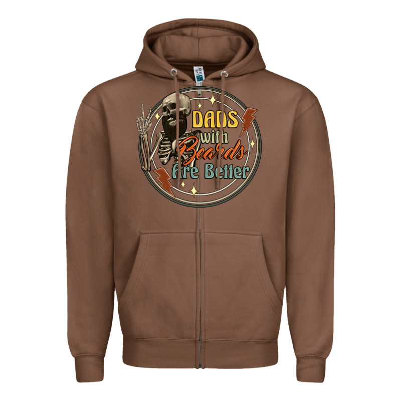 Dads With Beards Are Better Zipper Hoodie by Artiststas | Teevron