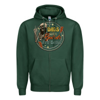 Sports Green dads with beards are better Zipper Hoodie - Artiststas
