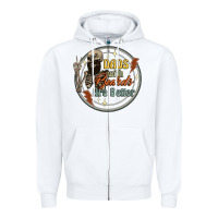 White dads with beards are better Zipper Hoodie - Artiststas