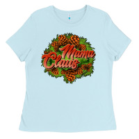 Baby Blue mama claus cone Ladies Tee - JahusDesignShop