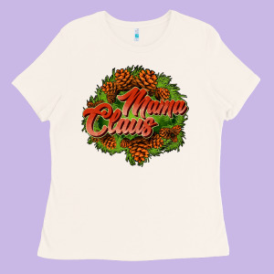 Mama Claus Cone Ladies Tee Designed By Jahusdesignshop