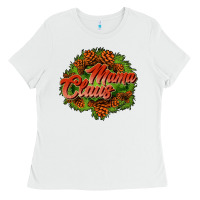 White mama claus cone Ladies Tee - JahusDesignShop