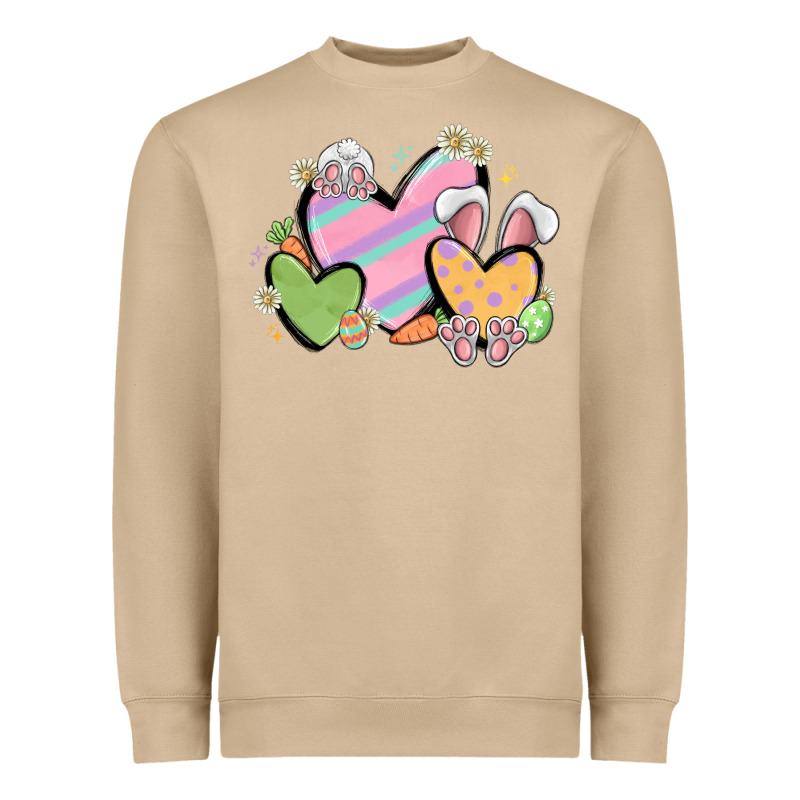 Easter Hearts Heavyweight Sweatshirt by MaliasSmallBusiness | Teevron